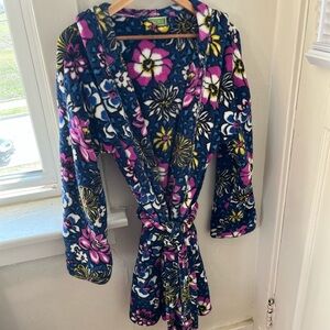 Vera Bradley Floral Plush Robe